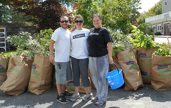 Volunteers from FM Global