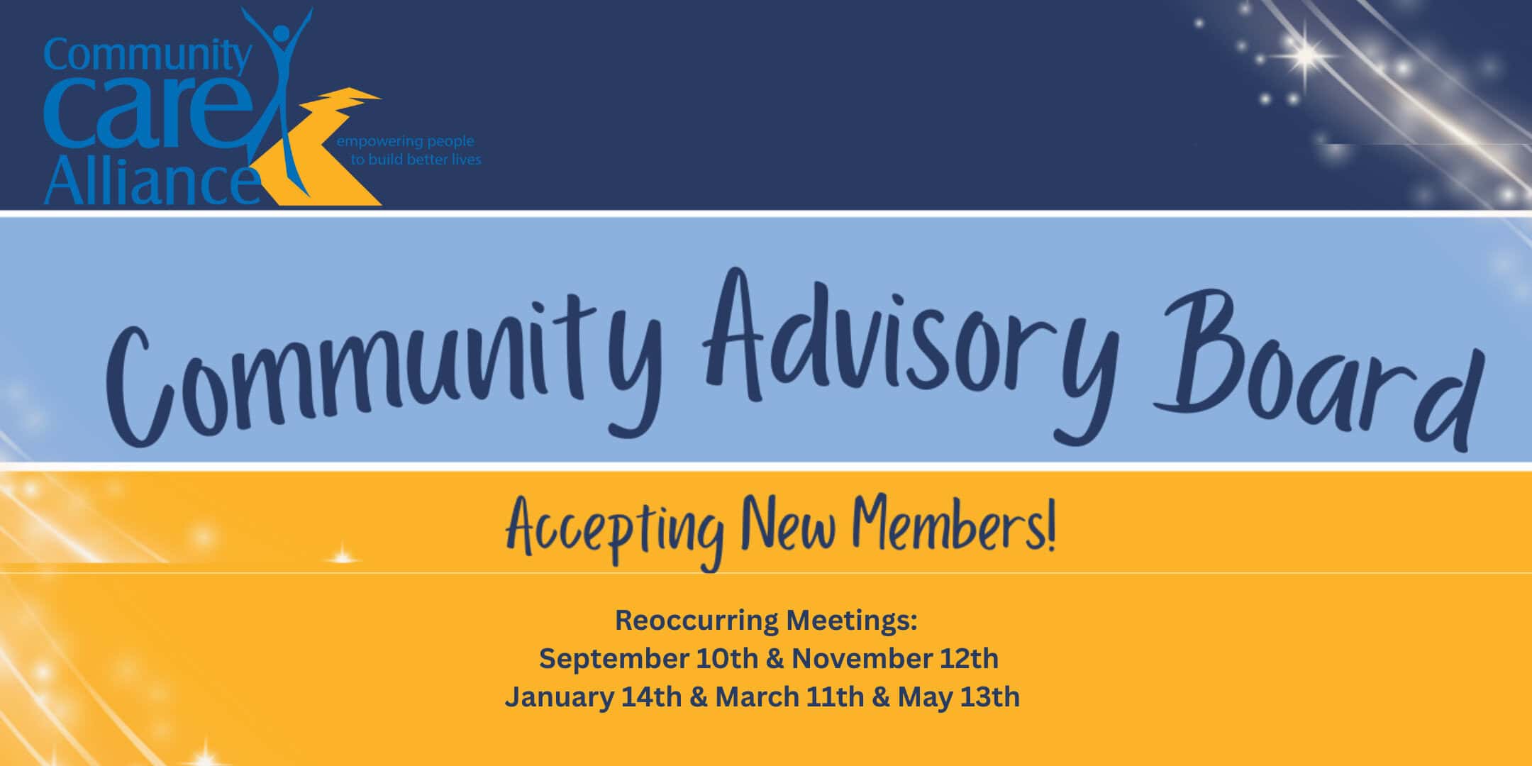 Community Advisory Board Info for 2025 Meetings